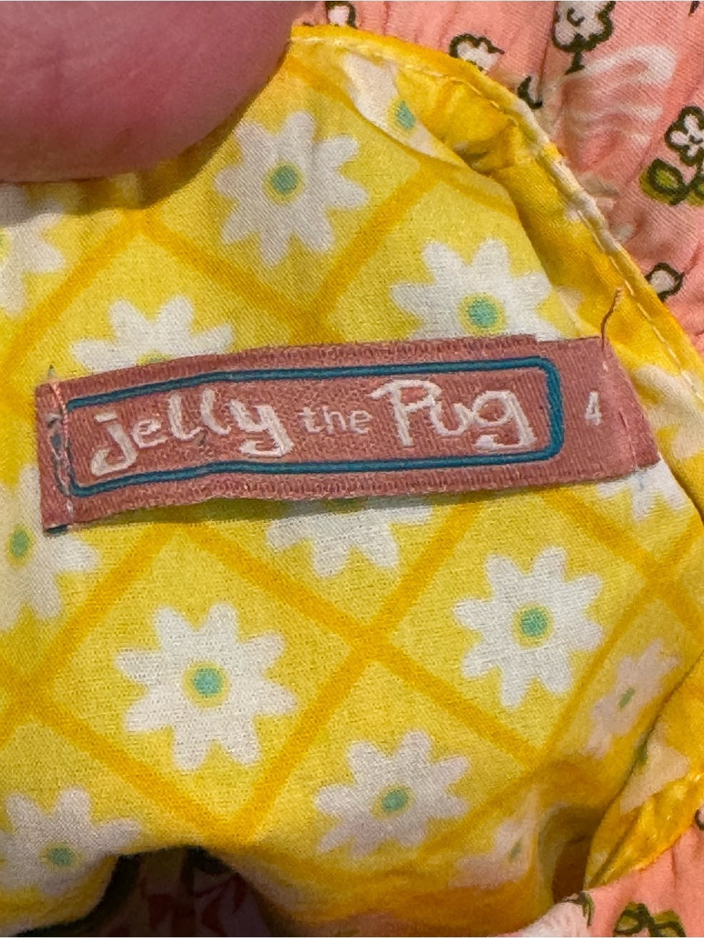 Jelly the Pug Girls Size 4 Mixed Floral Print Twirl Dress Ruffle Boho - Picture 3 of 3